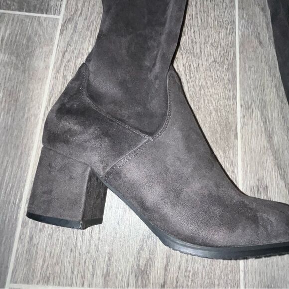 Women's Dream Pairs Brown Faux Suede Over the Knee Boots - Picture 7 of 8